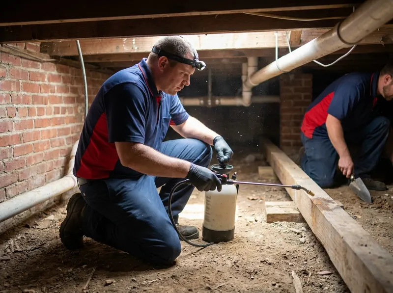 Crawlspace Vapor & Wood-Borer Remediation in Baltimore, MD